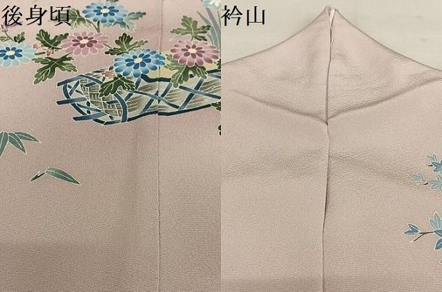 平和屋着物○本加賀友禅作家 染元千紅代表 寺西一紘 訪問着 花籠文