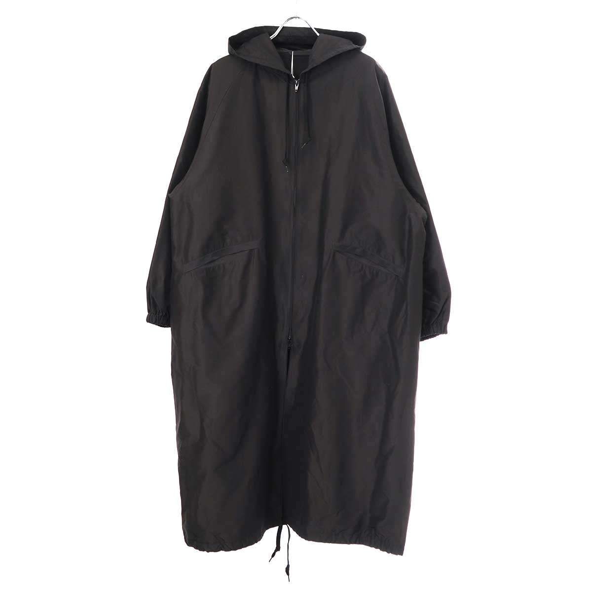 COMOLI コモリ 22AW コットンシルクフーデッドロングコート W03 COMOLI コモリ 22AW コットンシルクフーデッドロングコート W03