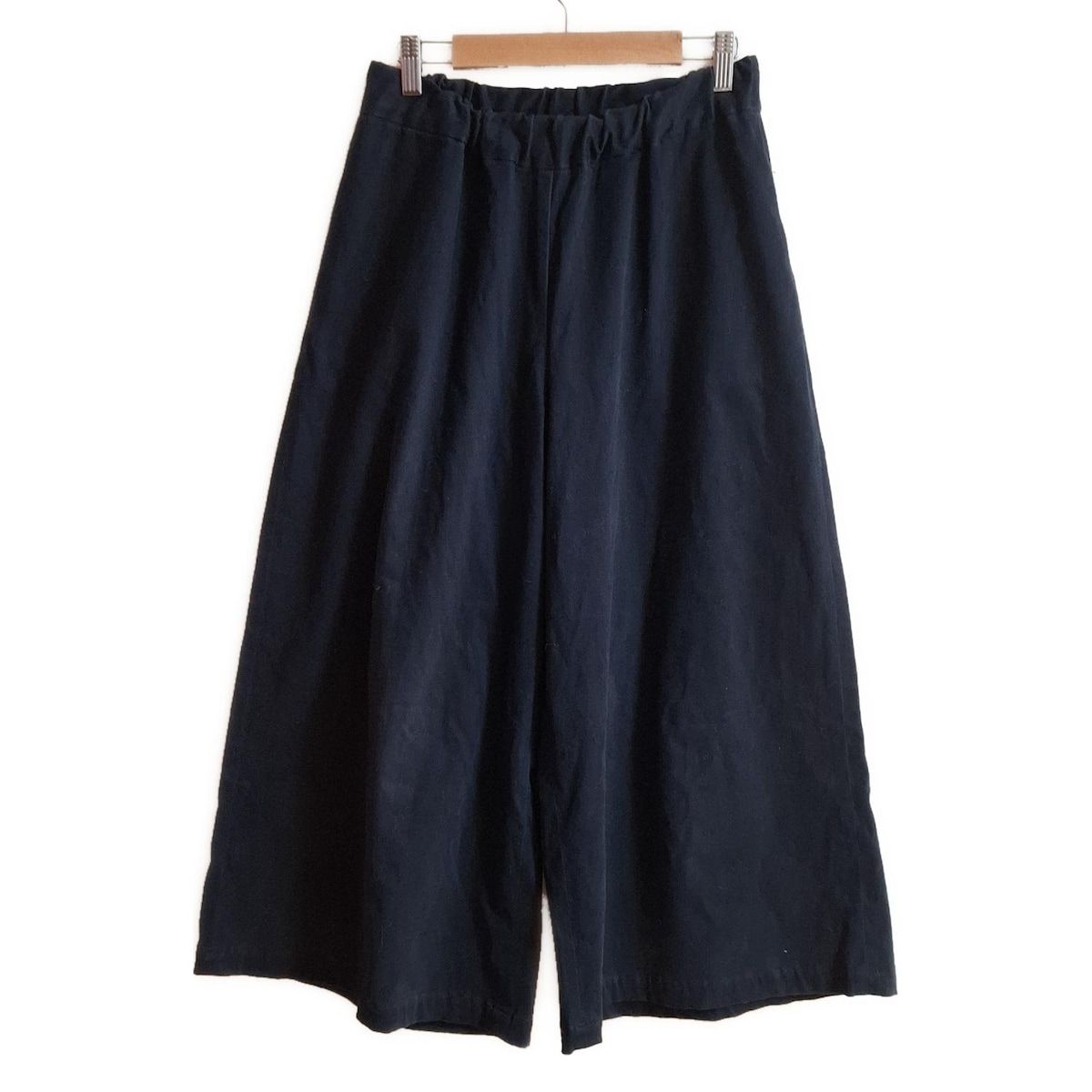 mizuiro ind ミズイロインド パンツ レディース - ダークネイビー フルレングス ウエストゴム