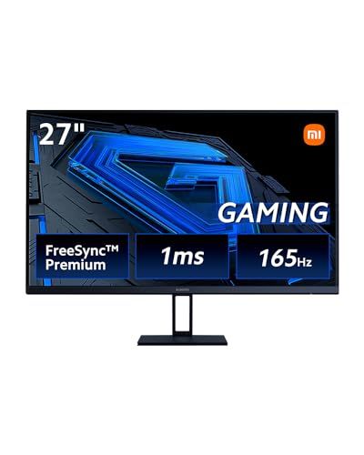 Xiaomi ゲーミングモニター G27i モニター ディスプレイ 27インチ 165Hz 1ms FreeSync Premium|Fast IPS|DisplayPort 角度調節 ブルーライト VESAマウント対応mp