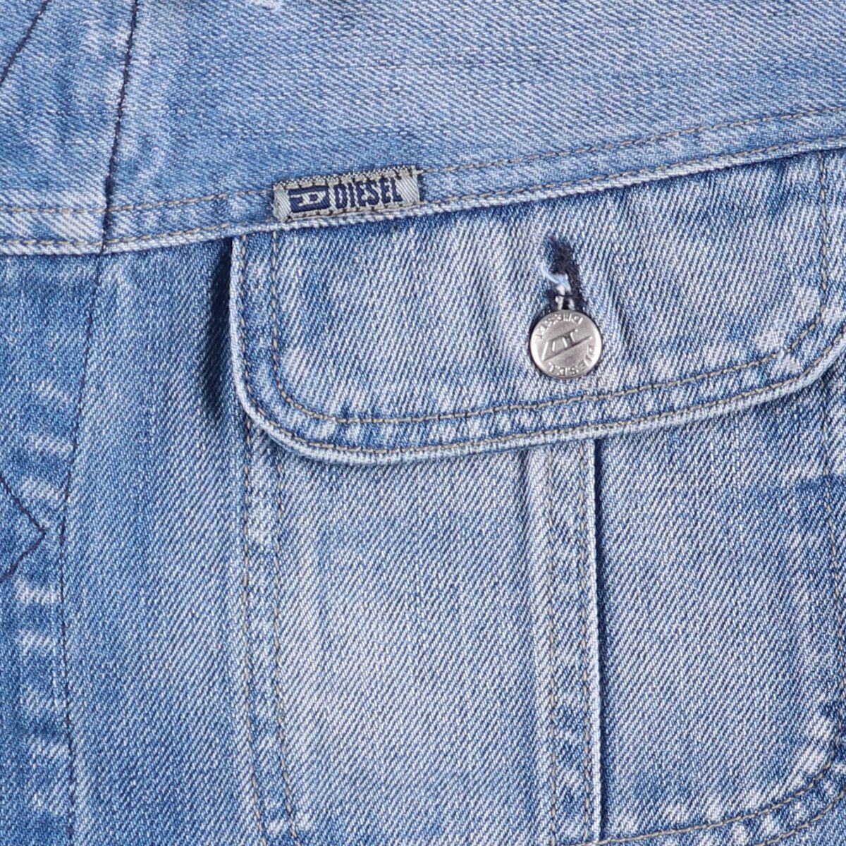 DIESEL 90年代 デニムジャケット DIESEL INDUSTRY 90年代 DIESEL Industry イタリア製 カラーデニムジャケット 襟