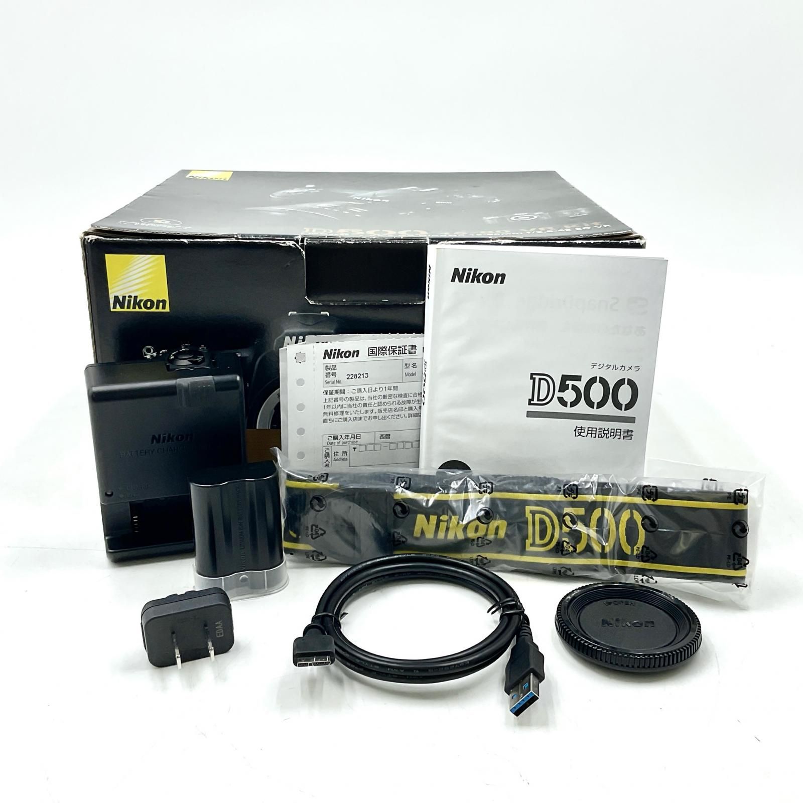 Nikon デジタル一眼 D500 ボディ 美品 動作確認済 シャッター126