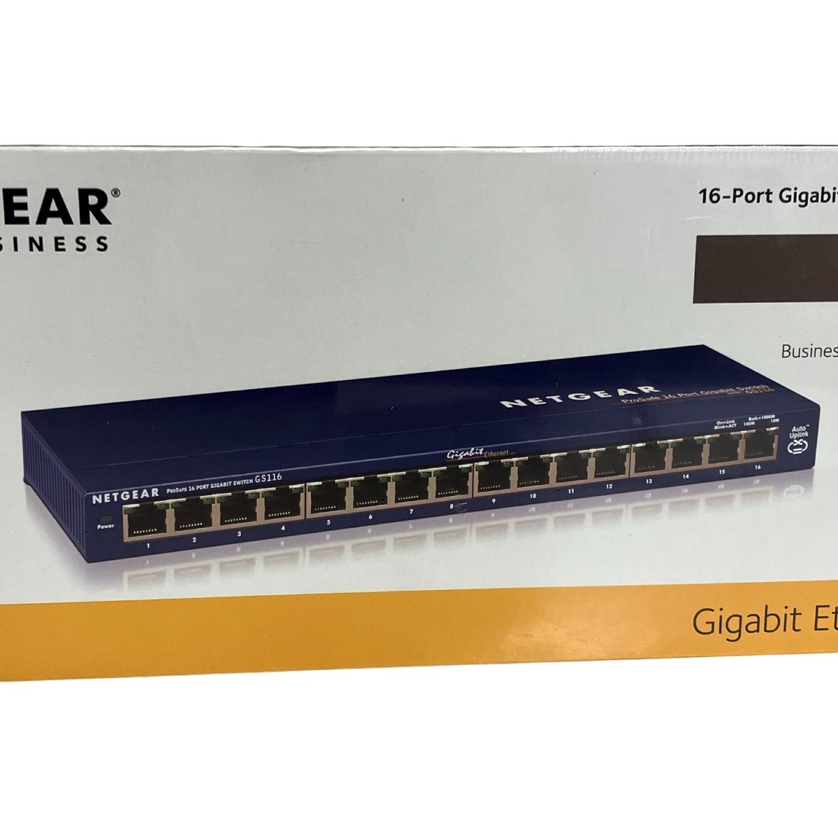 NETGEAR GS116-200JPS 16ポート ギガビット アンマネージスイッチ ハブ PC周辺機器 ♥ 未開封 T10540819