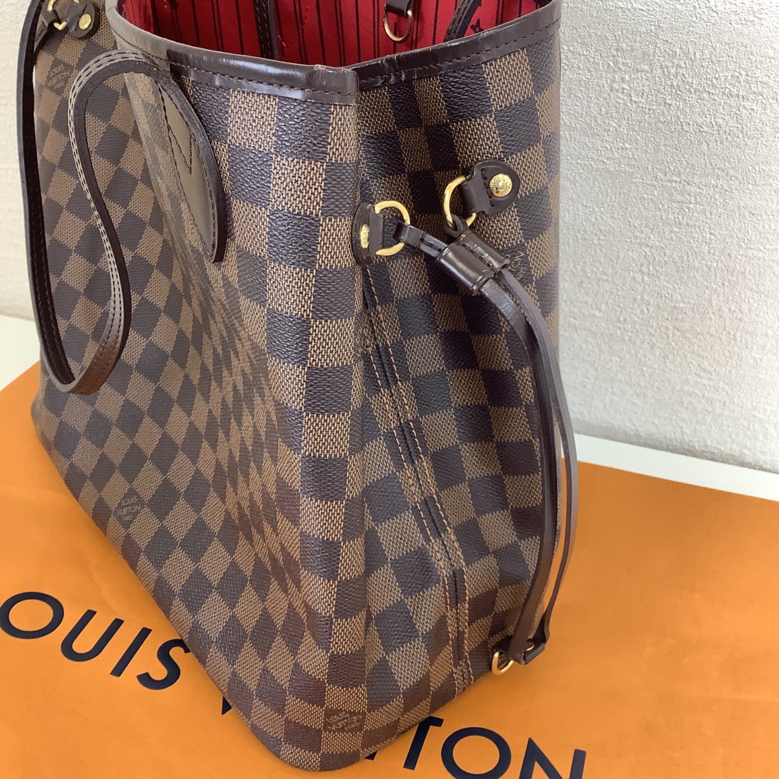 LOUIS VUITTON ルイヴィトン　ダミエ　エベヌ　ネヴァーフル　MM