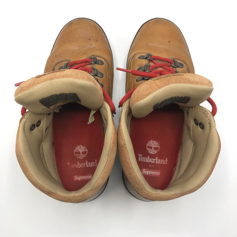 中古】Timberland × Supureme 11AW ユーロハイカー レザー ブーツ 8.5M  