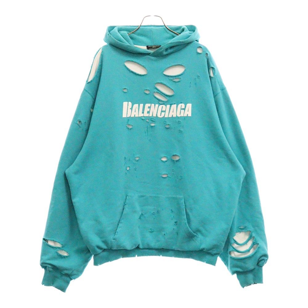 BALENCIAGA デストロイ フーディ パーカー