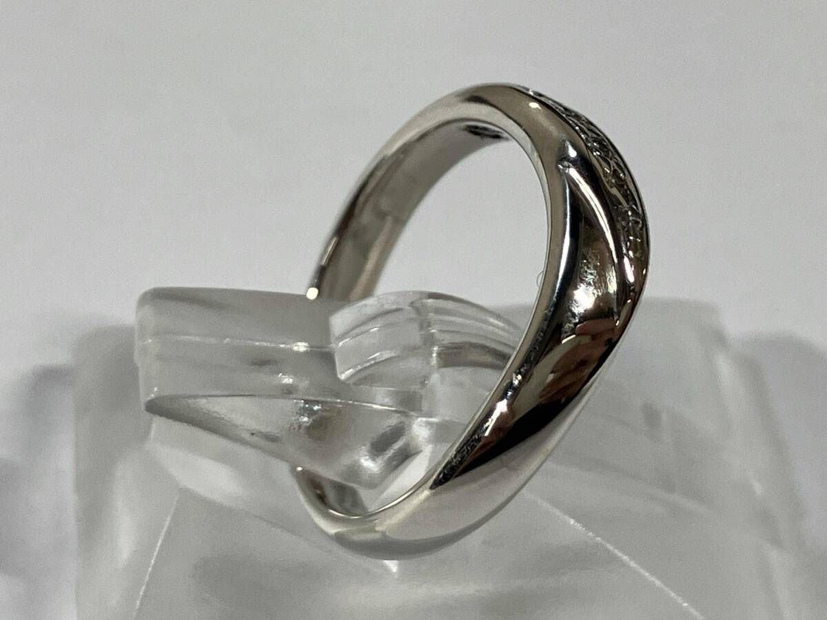 4°C プラチナ　リング　pt1000 8号 Pt1000 プラチナ サイズ約8号 総重量約4.8g 指輪 リング - メルカリ