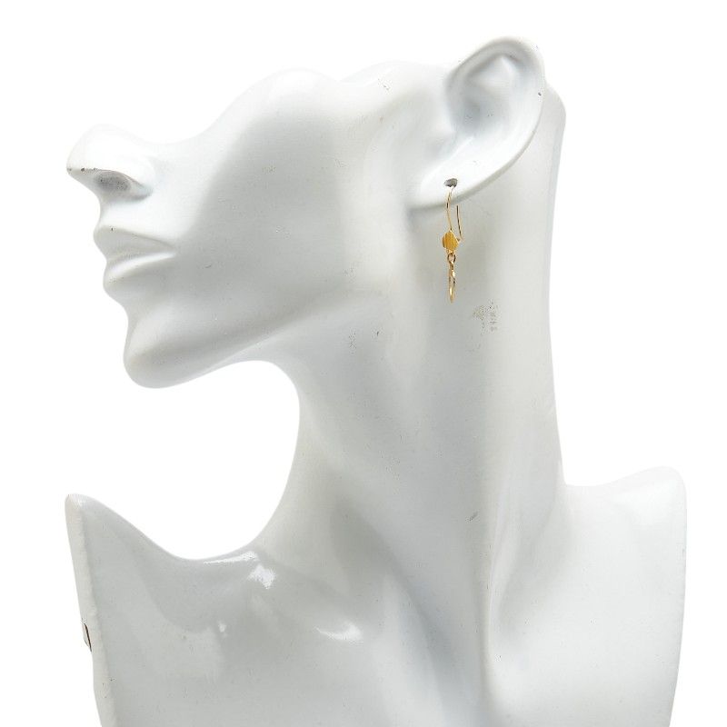 ハート モチーフ フックピアス K22YG イエローゴールド レディース【1  