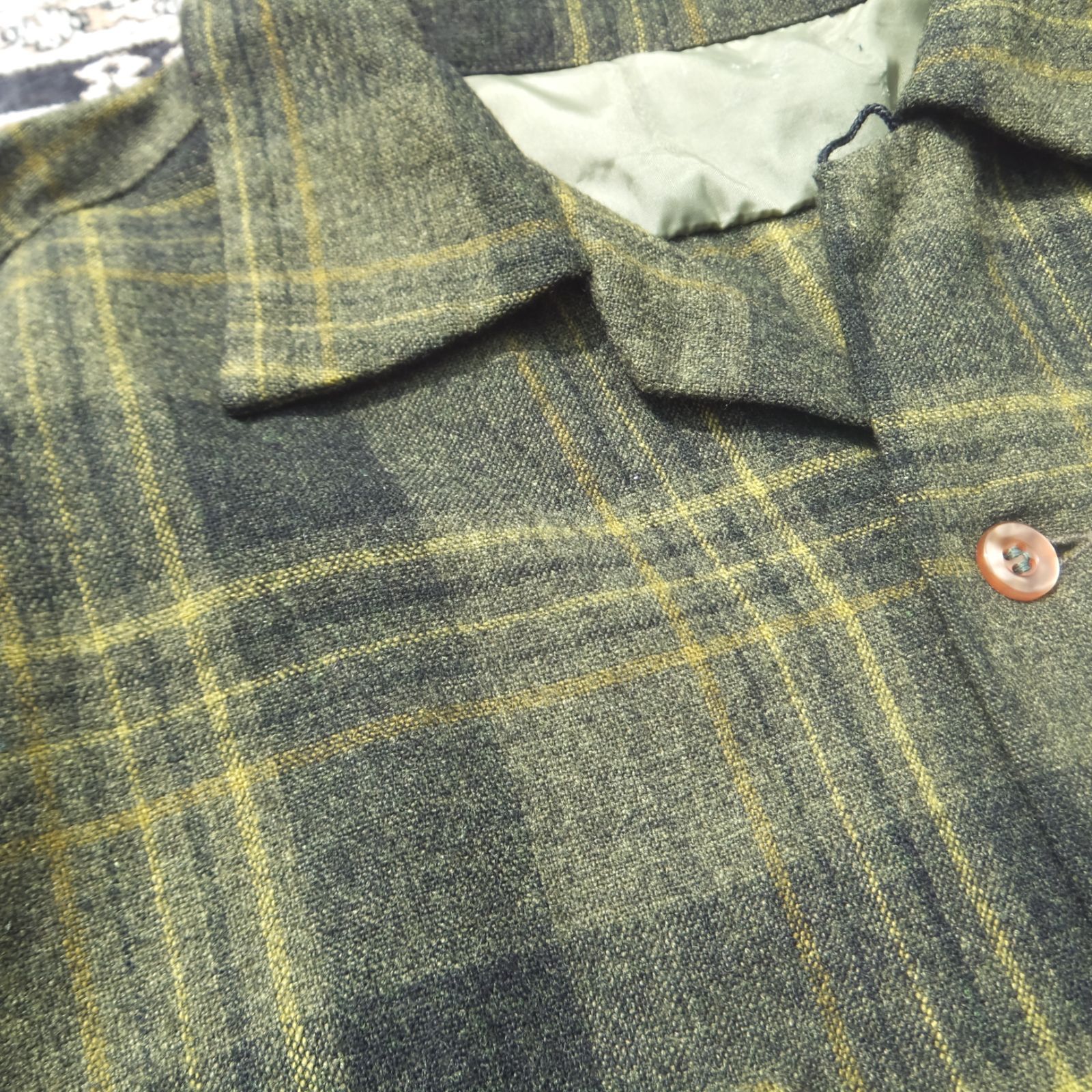 Pendleton 1960s オンブレチェック ウールボードシャツ L 60s】VINTAGE PENDLETON オンブレチェック ウールシャツ