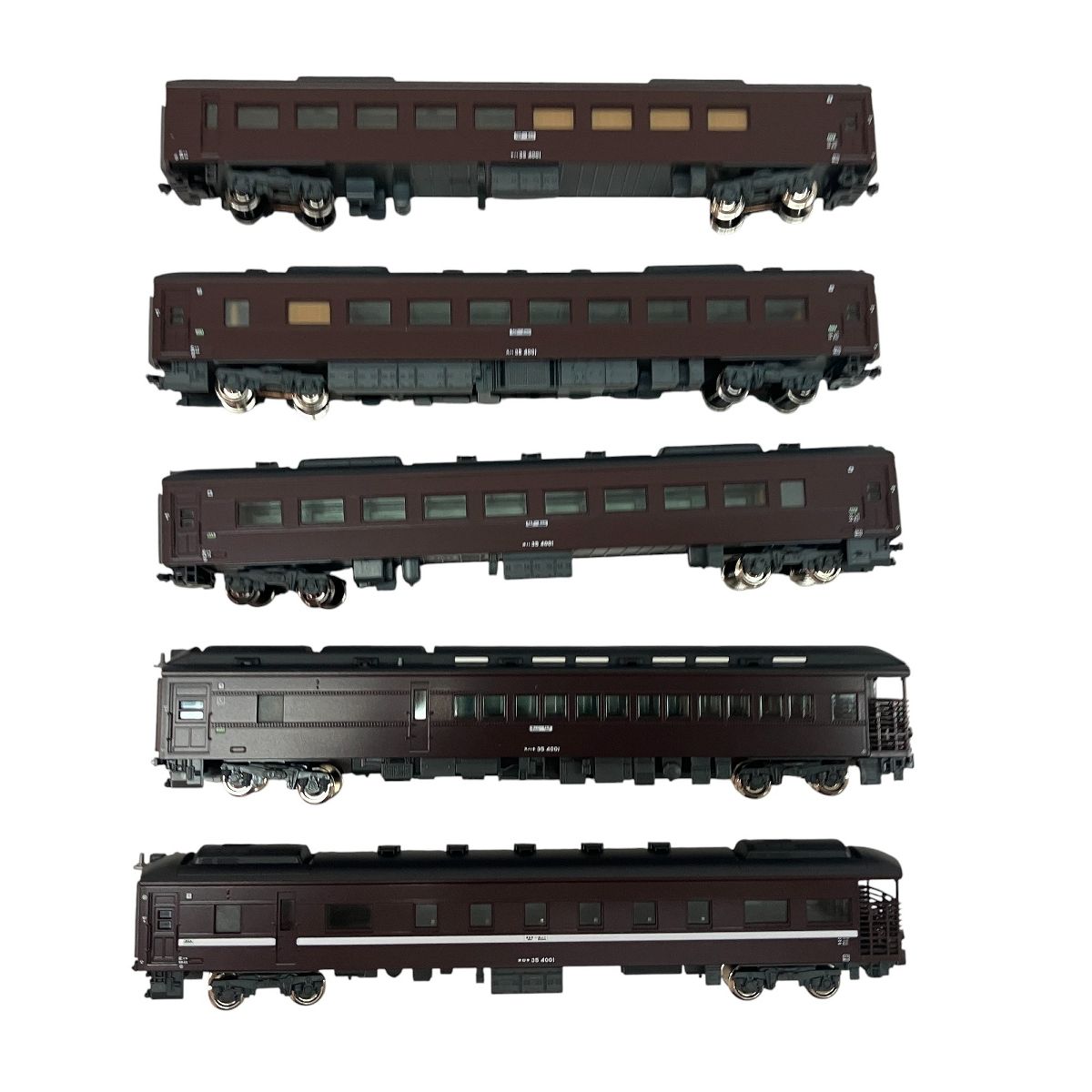 <中古>KATO 10-1500 35系 4000番台 やまぐち号　5両セット 中古>KATO 10-1500 35系 4000番台 やまぐち号 5両セット