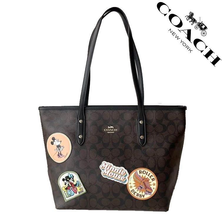 セール中】COACH コーチバッグ F29358 マカホニー×ブラック コーチ