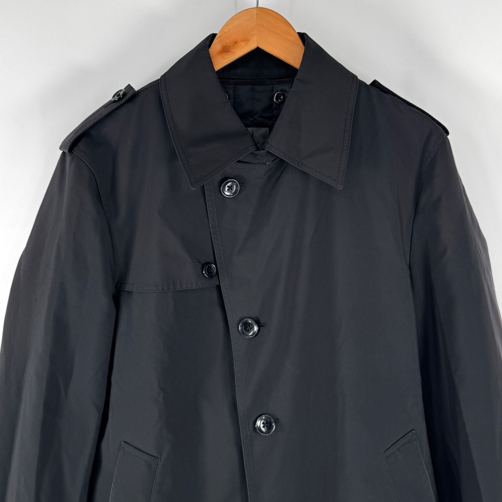 【新品・現行品】 カルバンクライン レザー調 トレンチコート L Calvin Klein(カルバンクライン) トレンチコート(レディース