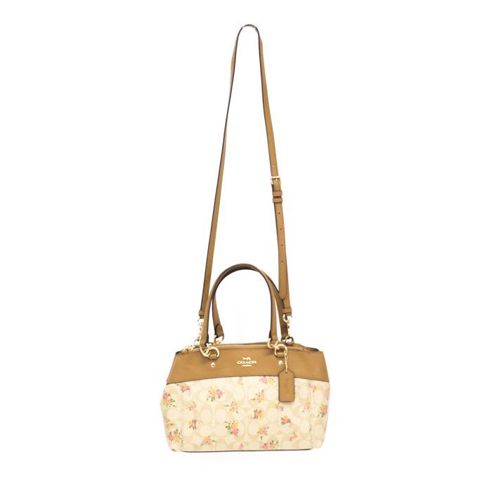 コーチ COACH 2WAYバッグ レザー PVC シグネチャー フローラルプリント