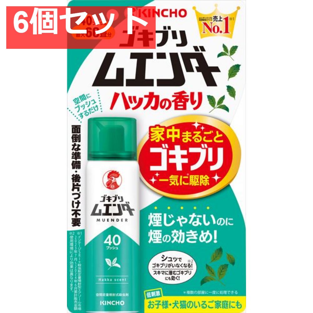 ゴキブリムエンダー40プッシュ ハッカの香り 6個セット