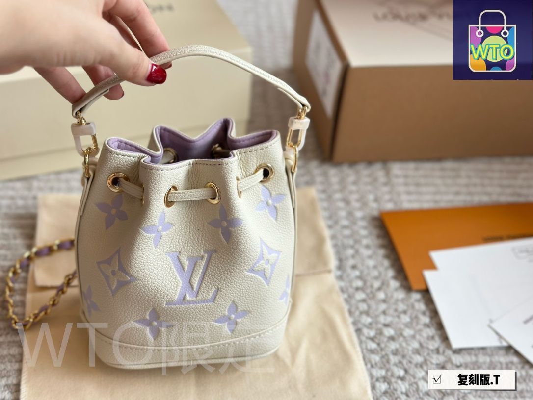 LV幻想的なアイスブルーのバケツ ハンドバッグ バックパック 小銭入れ 手首バッグ ショルダーバッグ DECORATOM_COM_BR