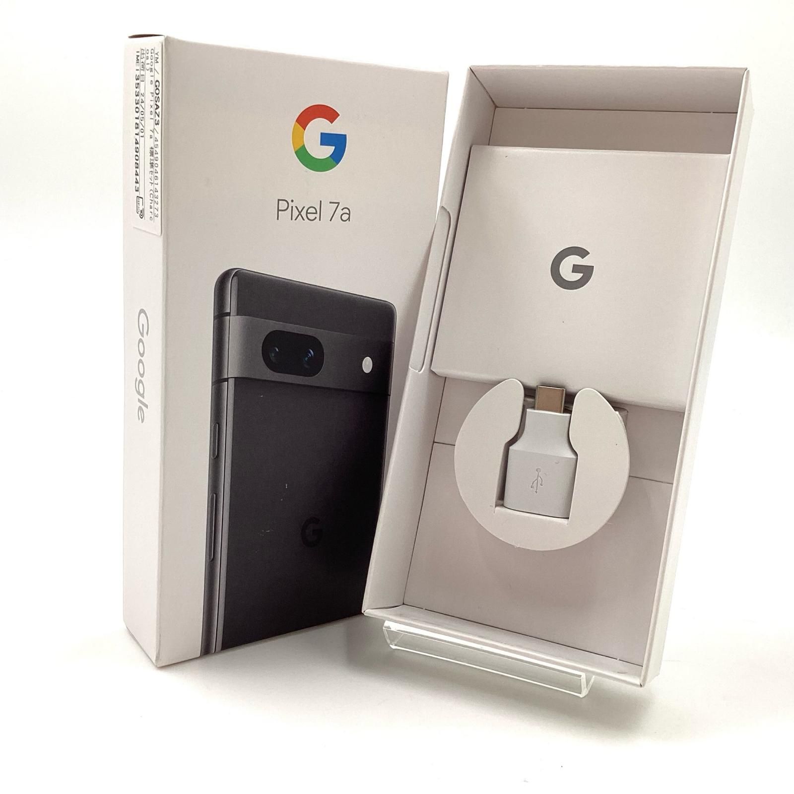 【美品】Google Pixel 7a 本体 箱あり 〈charcoal〉 Google Pixel 【液晶美品】Google 7a Charcoal ソフトバンク SIM