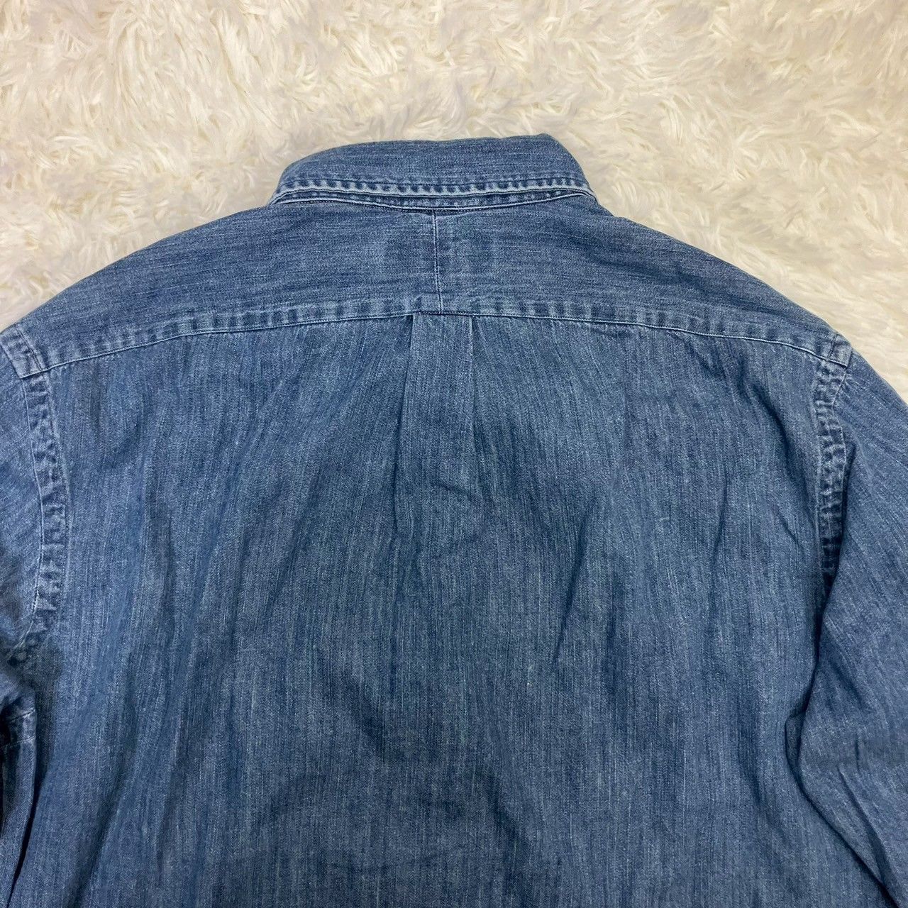 現行 ラルフローレン デニムシャツ ポニー クラシックフィット ボタン