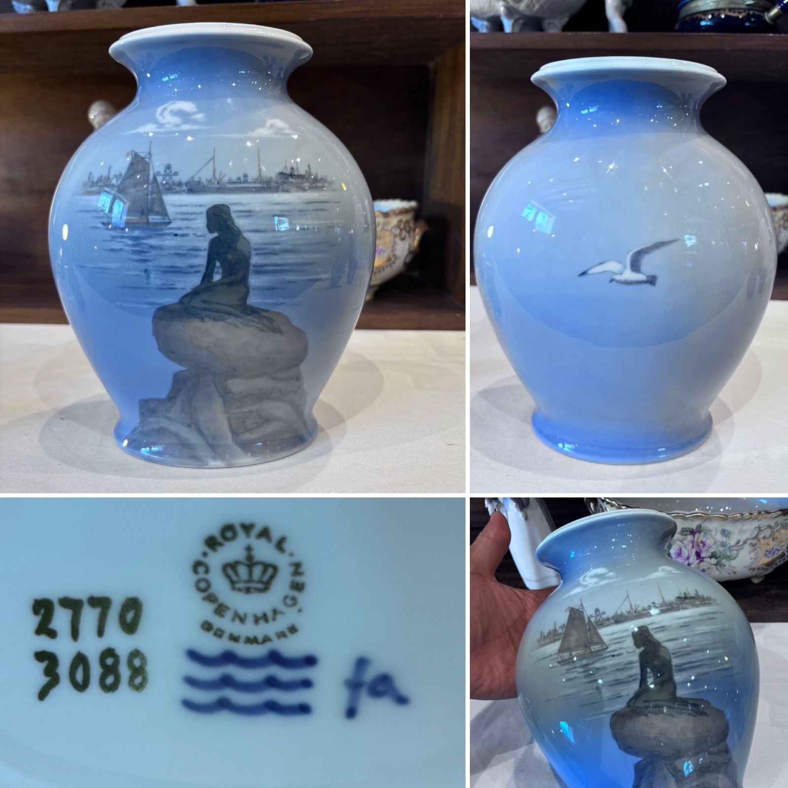 No.8 送料無料 ロイヤルコペンハーゲン ROYAL COPENHAGEN 花瓶