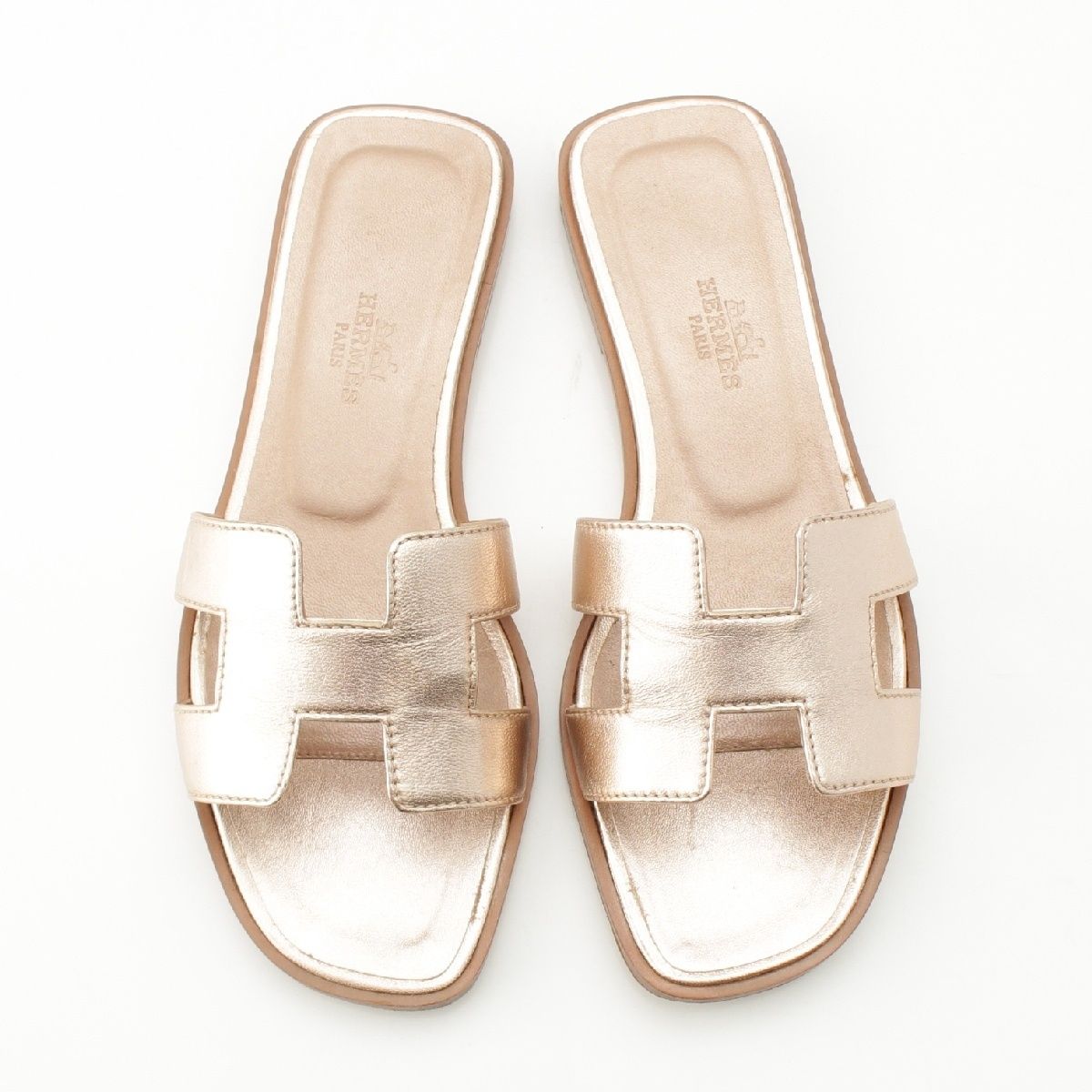 エルメスサンダルオランゴールド35