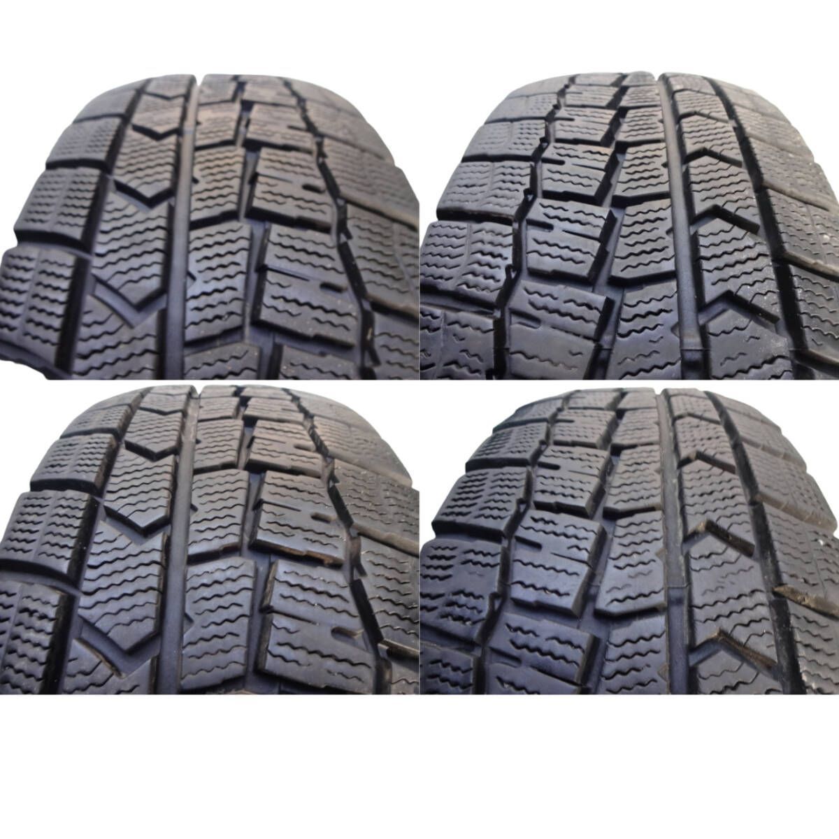 製 185 60R15 冬用 4本 7.5分山 ダンロップ WINTER MAXX WM02 スタッドレス Snow タイヤ アクア フィット シエンタ 5897