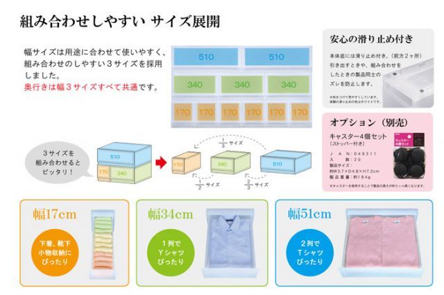 もん様オーダー品！製作中 収納 収納ボックス 収納ケース プラストPHOTO 透明 4段 引き出し 幅34