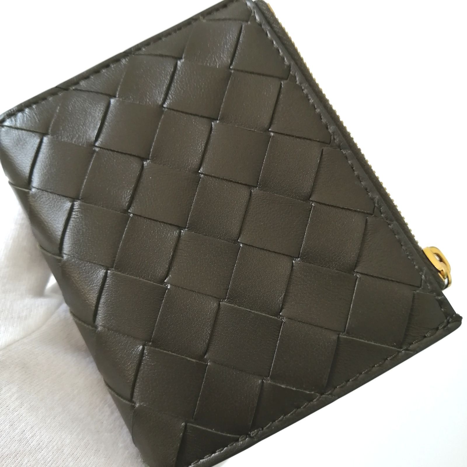 極美品 ボッテガヴェネタ BOTTEGA VENETA スモール 二つ折り