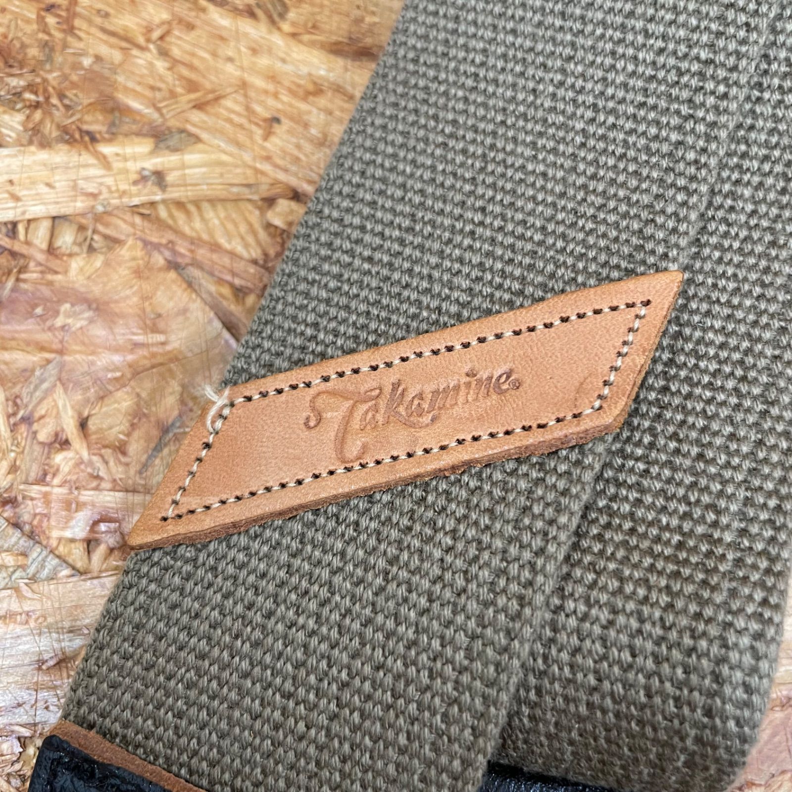 Takamine 帆布×本革 ギター ストラップ タカミネ 高峰楽器