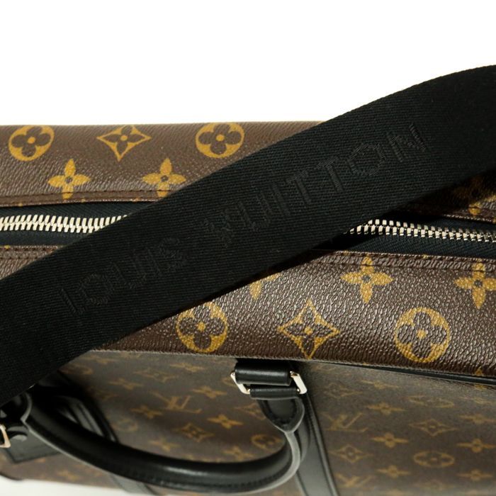 ルイヴィトン LOUIS VUITTON ポルトドキュマン ヴォワヤージュ (PDV) GM モノグラム マカサー (PVC / レザー)  M40224 ビジネスバッグ ブリーフケース 書類かばん 2WAY ブラウン / ブラック 美品 中古 mat10007