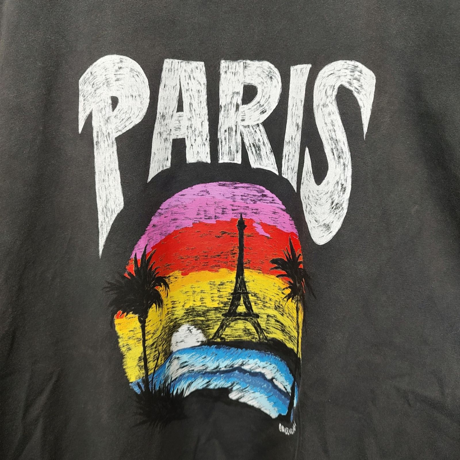 BALENCIAGA バレンシアガ 24SS PARIS TROPICAL ROUND 長袖 T