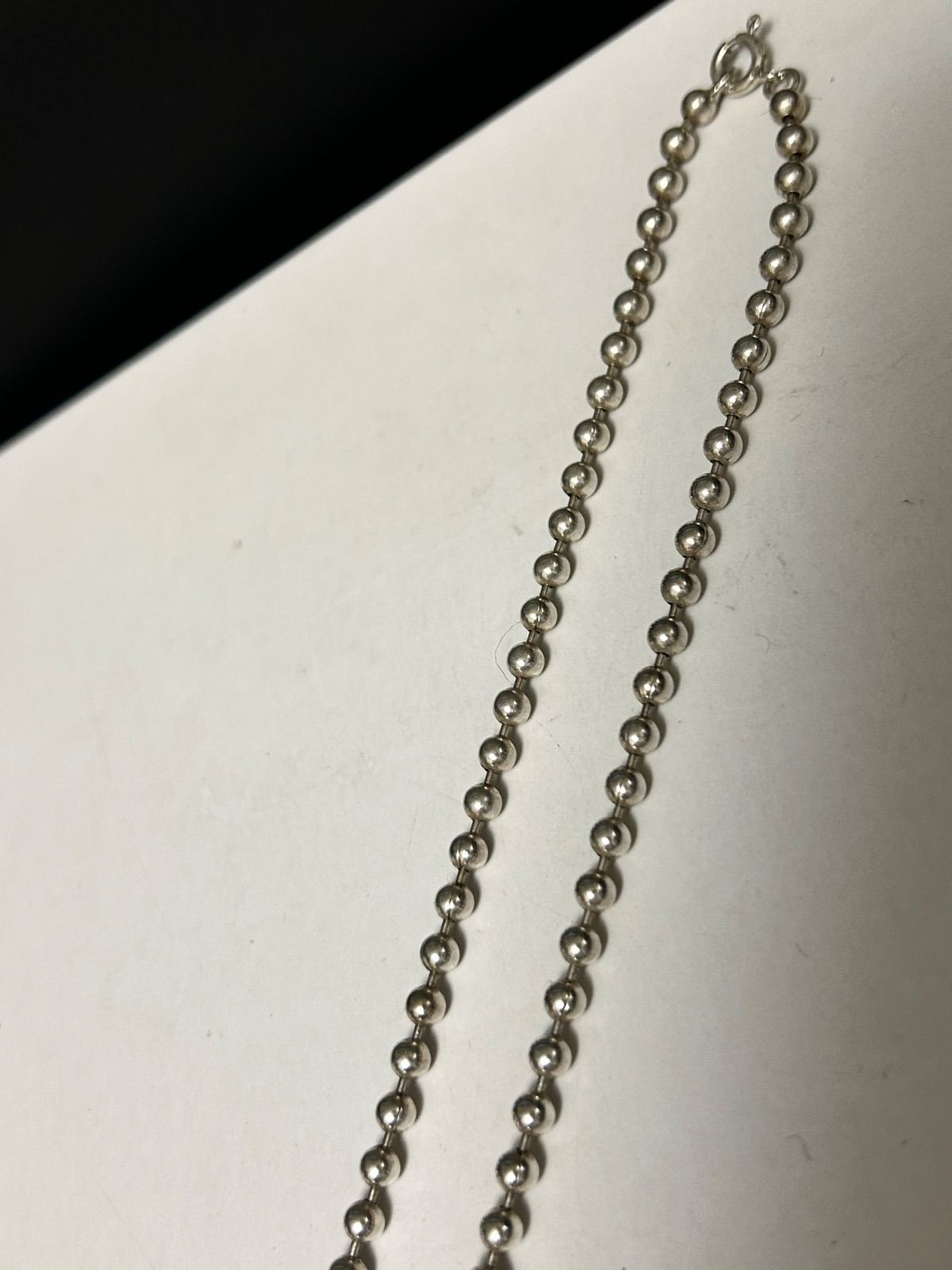 80年代MEXICO製ヴィンテージSILVER925FATボールネックチェーン
