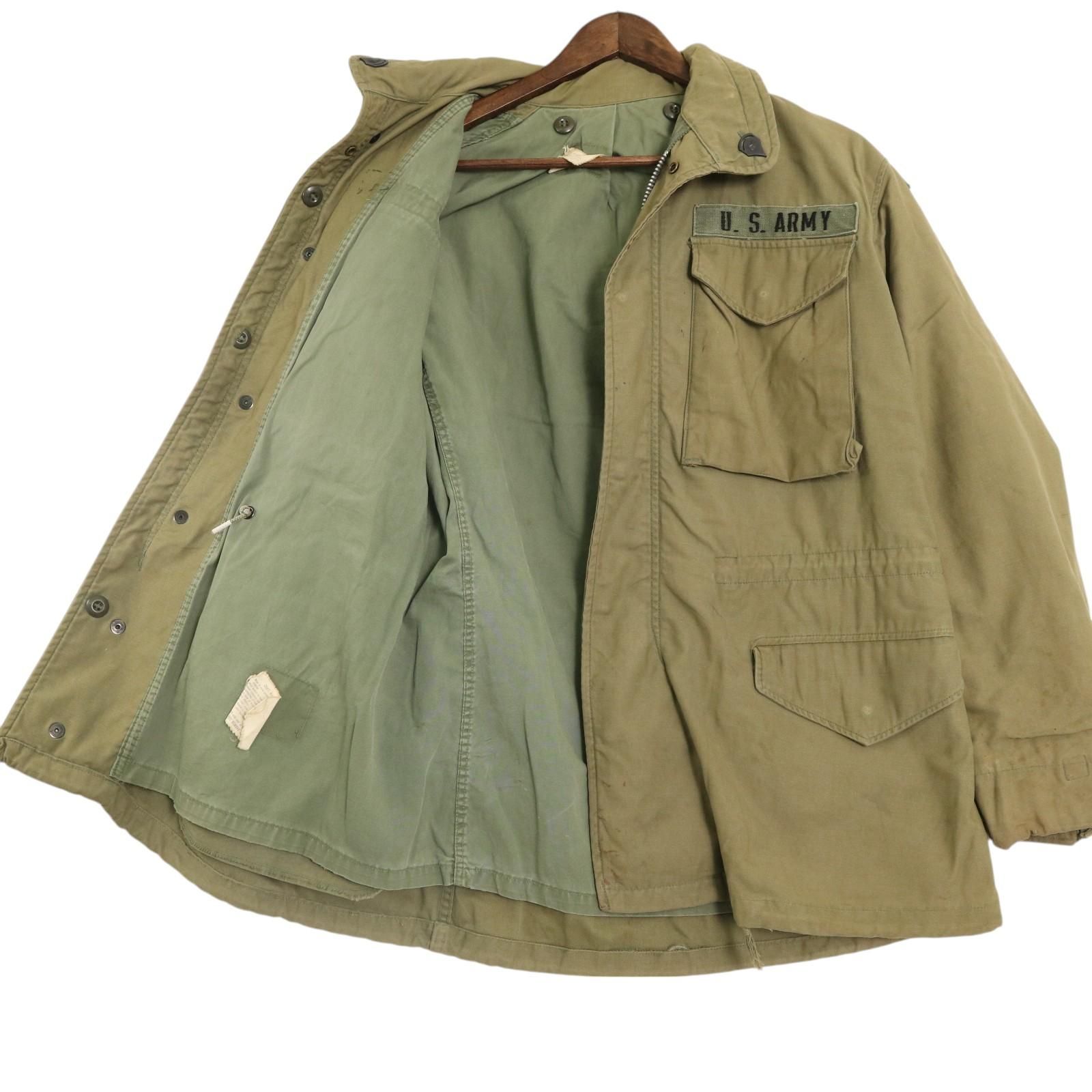 米軍 実物 フィールドジャケット 10R 70年代 米軍実物 U.S.ARMY M-65 フィールドジャケット 3rd ミリタリー