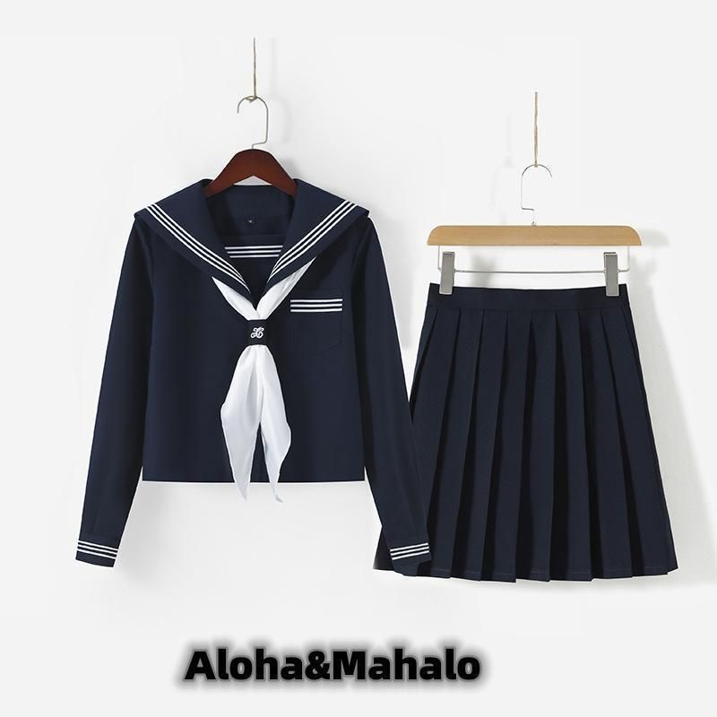 セーラー服 上下 セット 夏服 半袖 160 夏用セーラー服上下セット(半袖) - Wonder Rabbit