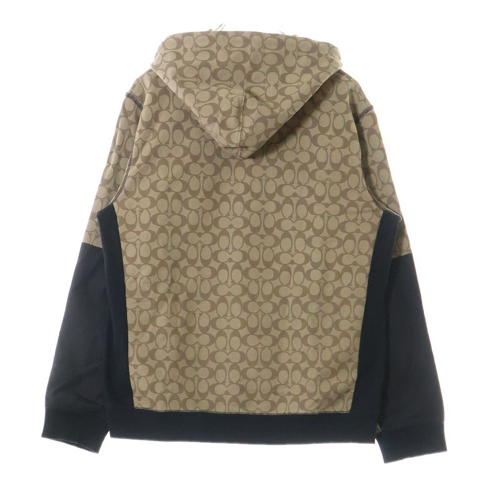 COACH (コーチ) シグネチャーロゴ ナイロン切替フーデッド長袖 COACH (コーチ) シグネチャーロゴ ナイロン切替フーデッド長袖