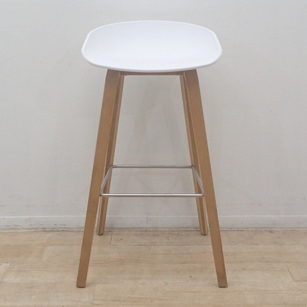 HAY AAS 32 2.0 HIGH カウンターチェア ホワイト ハイスツール 丸椅子 ハイカウンターチェア いす 椅子 会議 EG18822 オフィス家具