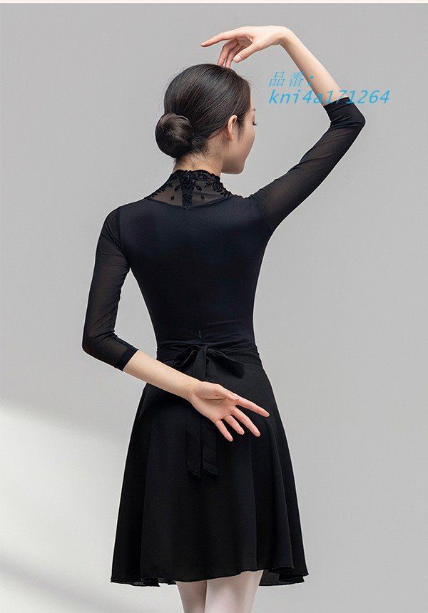 バレエ レオタード 大人 美ライン シンプル 韓国風 M 2L S 演出用 かわいい 3L L 大人用 ダンス服 黒 お洒落 バレエ用品 練習着 kni4a171264 LLC-HASEGAWATOSO_COM