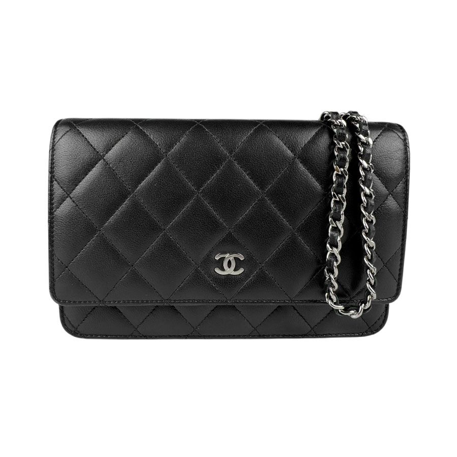 シャネル CHANEL 斜め掛けショルダーバッグ ウォレットチェーン マトラッセ