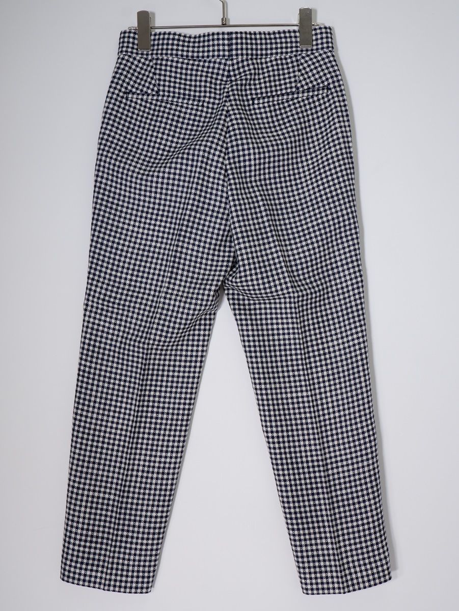 Drawerドゥロワー 2025SS ウールシルクギンガムチェックパンツ 34 LPTA79528