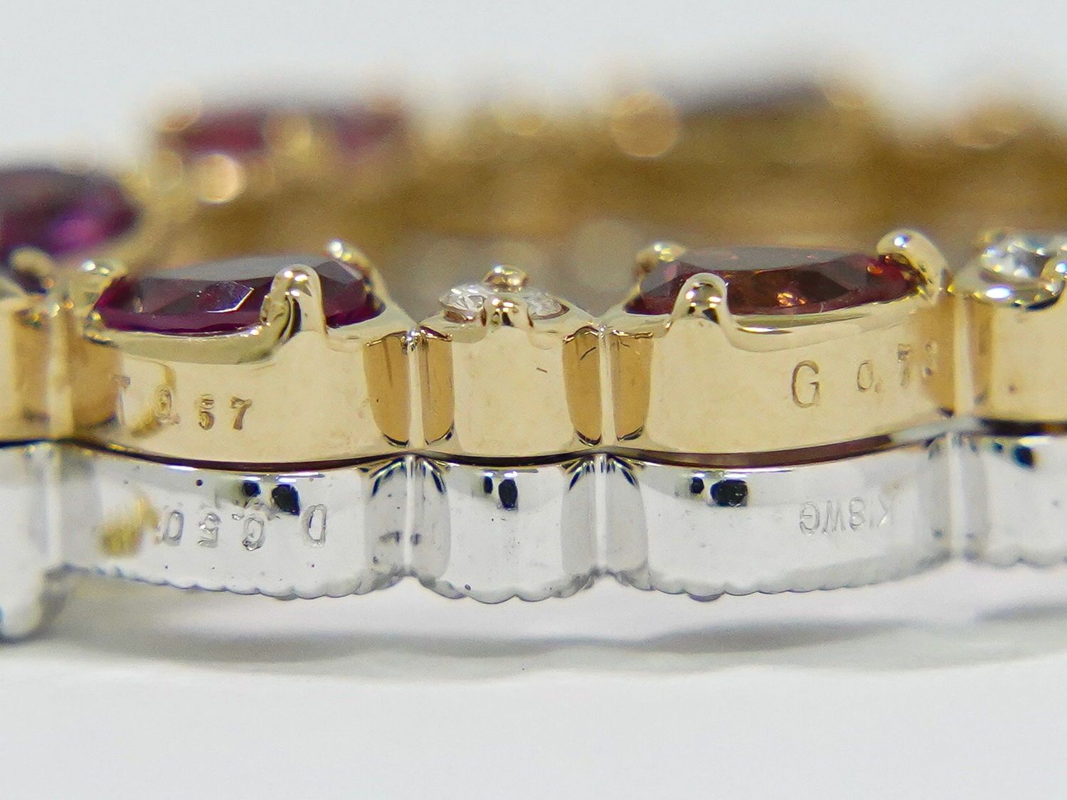 本物 ガーネット 0.73ct トルマリン 0.57ct ダイヤモンド 0.50ct  