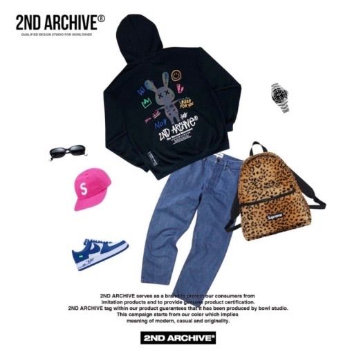 2ND ARCHIVE リフレクターラビットパーカー】セカンドアーカイブ 韓国