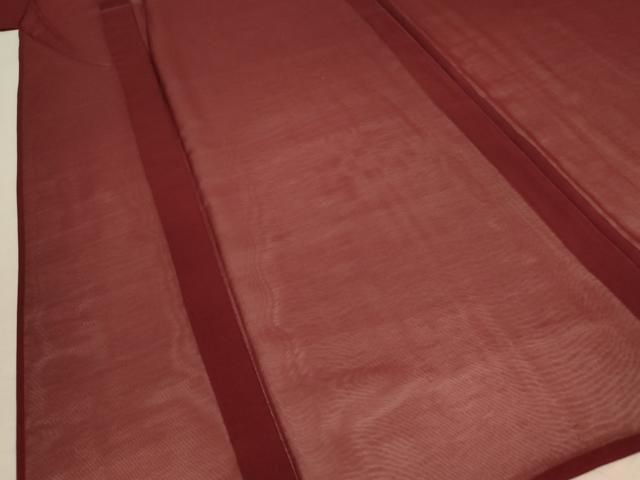 全国送料無料！ 平和屋着物＊夏物 色無地 紗 葡萄茶色 正絹 AABB2556jd 人気ブランドが大特価。