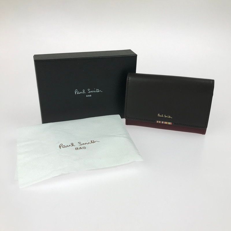 Paul Smith ポール スミス マルチストライプタブ 名刺入れ PSQ111 カードケース 財布 200-250518-hi-06-tag