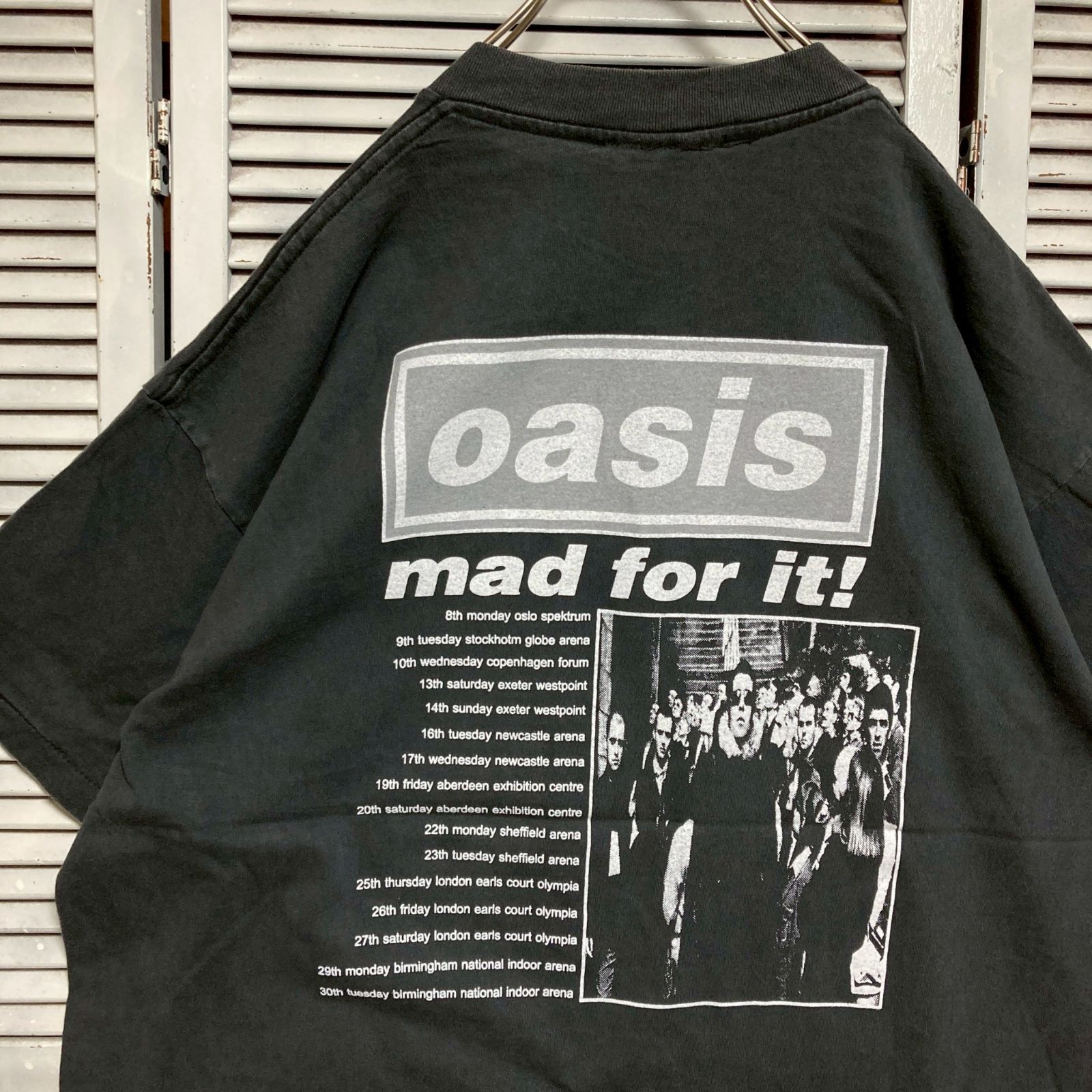 mm] BFEF バンド Tシャツ 古着 USA製 黒 オアシス OASIS 1997