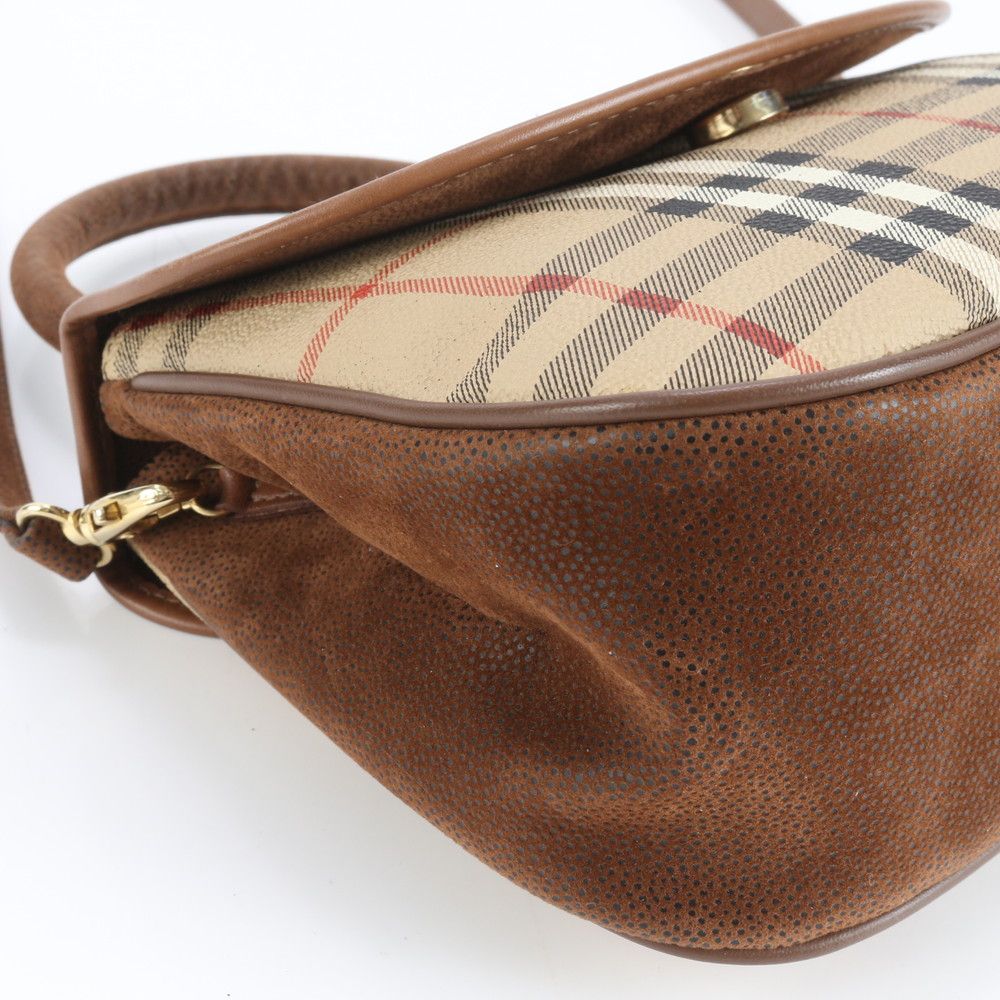 バーバリー ノバチェック シャドーホース ハンド ショルダーバッグ