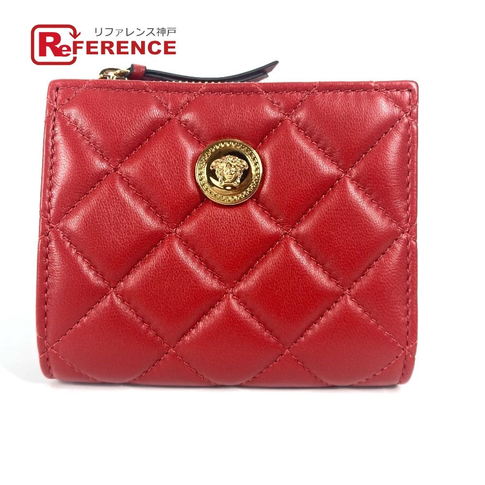 【VERSACE】メデューサ プレート キルティング ウォレット 財布 楽天市場】ヴェルサーチ 財布 2つ折り財布 メデューサ ブランド