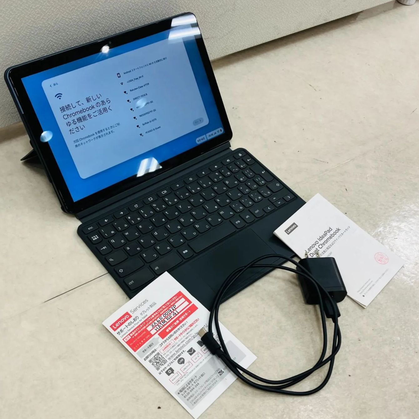 Lenovo Chromebook CT-X636F日本語キーボード付き Lenovo CT-X636F用の新しいキーボード,サイドホルダー付き