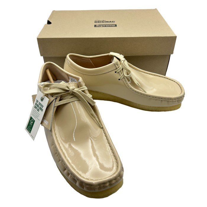 supreme clarks コラボ ワラビー ベージュ