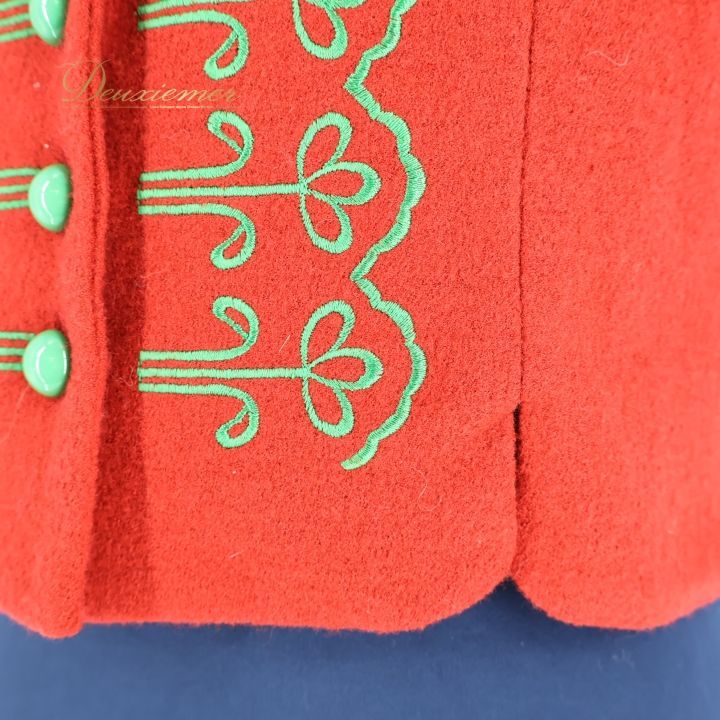 カロチャ刺繍 フォークダンス ベスト ハンガリー ヴィンテージ