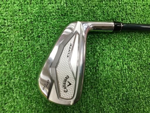 【中古】 キャロウェイ ELYTE MAX FAST 5S アイアンセット IR LIN-Q GREEN 40 for CW(ELYTE IR) (フレックスR) メンズ 男性用 右利き 右用 Cランク ゴルフクラブ