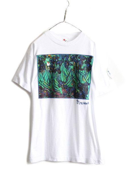 未使用 90s ゴッホ オフィシャル アート プリント Tシャツ XL 白 新品