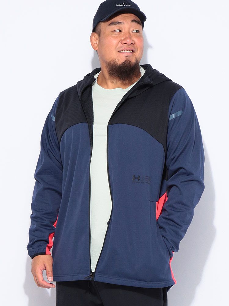 UNDER ARMOUR アンダーアーマー FITTED STORM ウインターニット 3レイヤー フルジップ フーディー パーカー